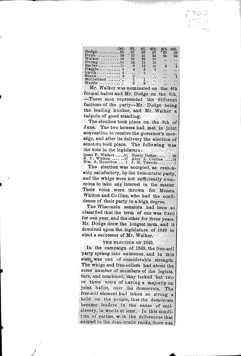  Source: Wisconsin State Journal Topics: Government and Politics Date: 1885-01-20