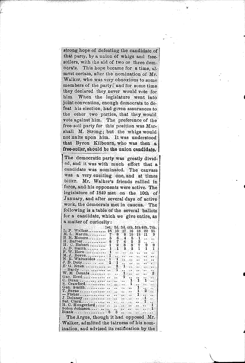  Source: Wisconsin State Journal Topics: Government and Politics Date: 1885-01-20