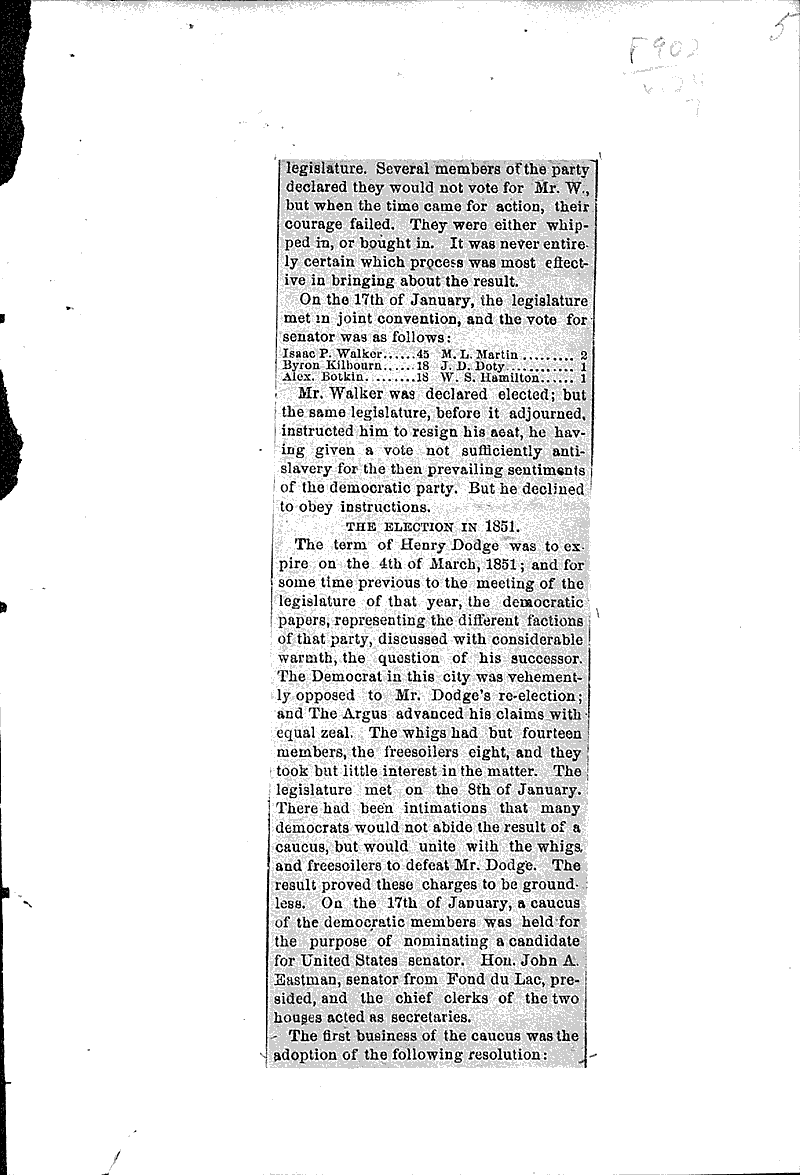  Source: Wisconsin State Journal Topics: Government and Politics Date: 1885-01-20