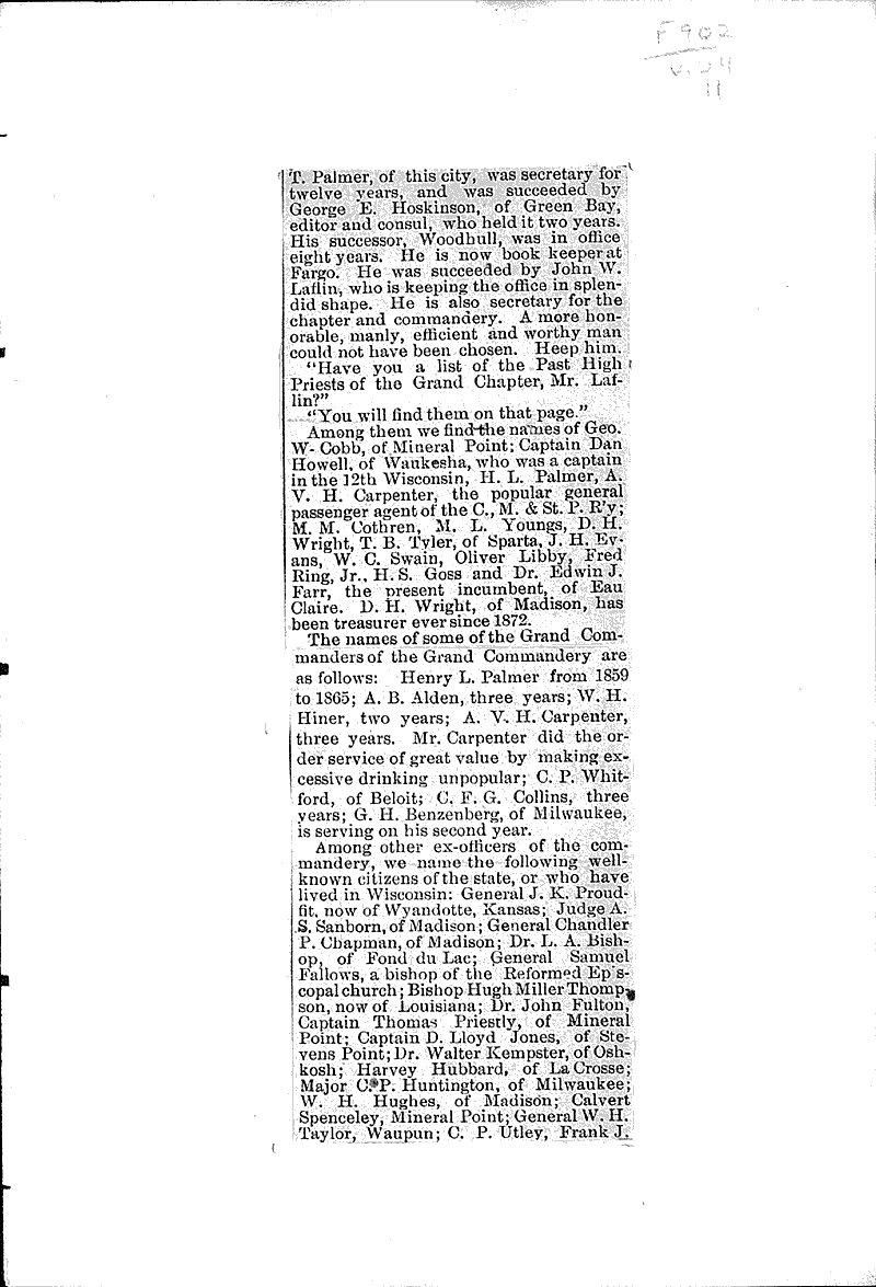  Source: Milwaukee Telegraph Topics: Church History Date: 1885-03-08