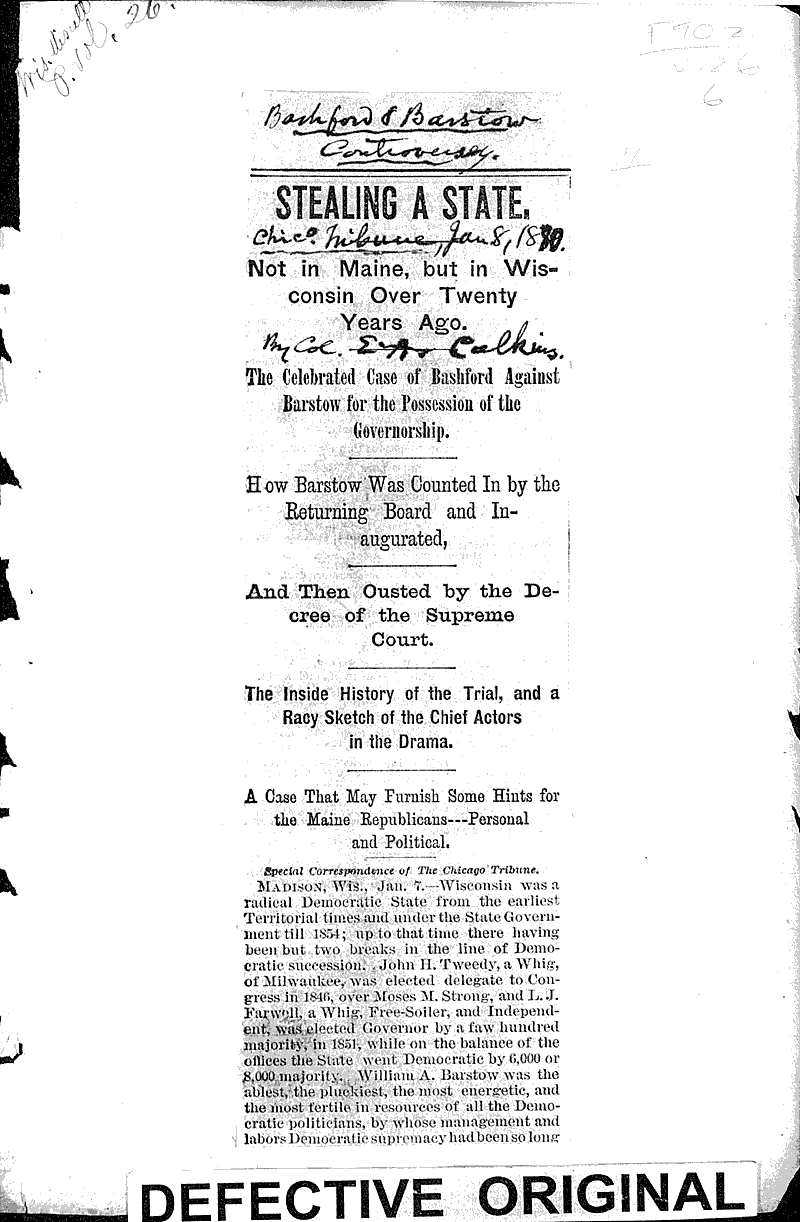  Source: Chicago Tribune Topics: Government and Politics Date: 1880-01-08