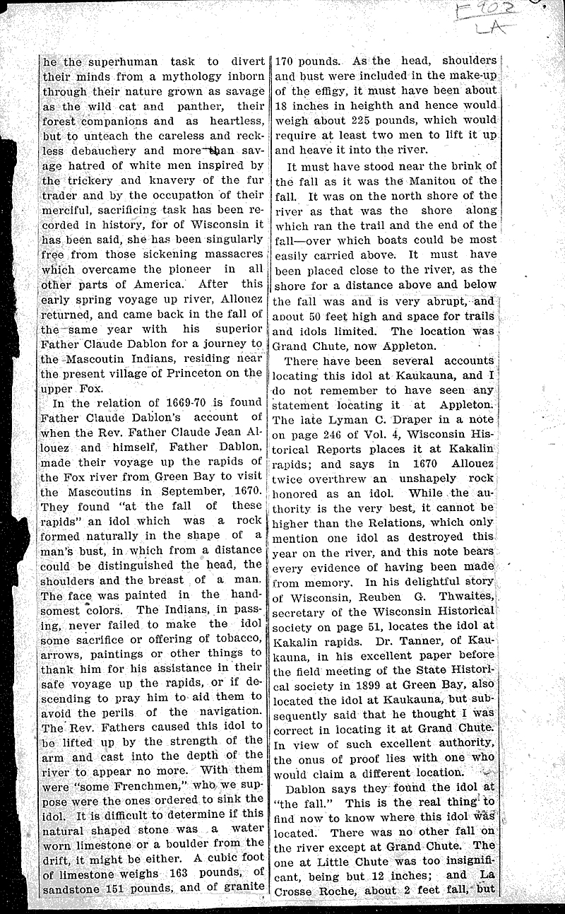  Source: Appleton Post Date: 1902-11-08