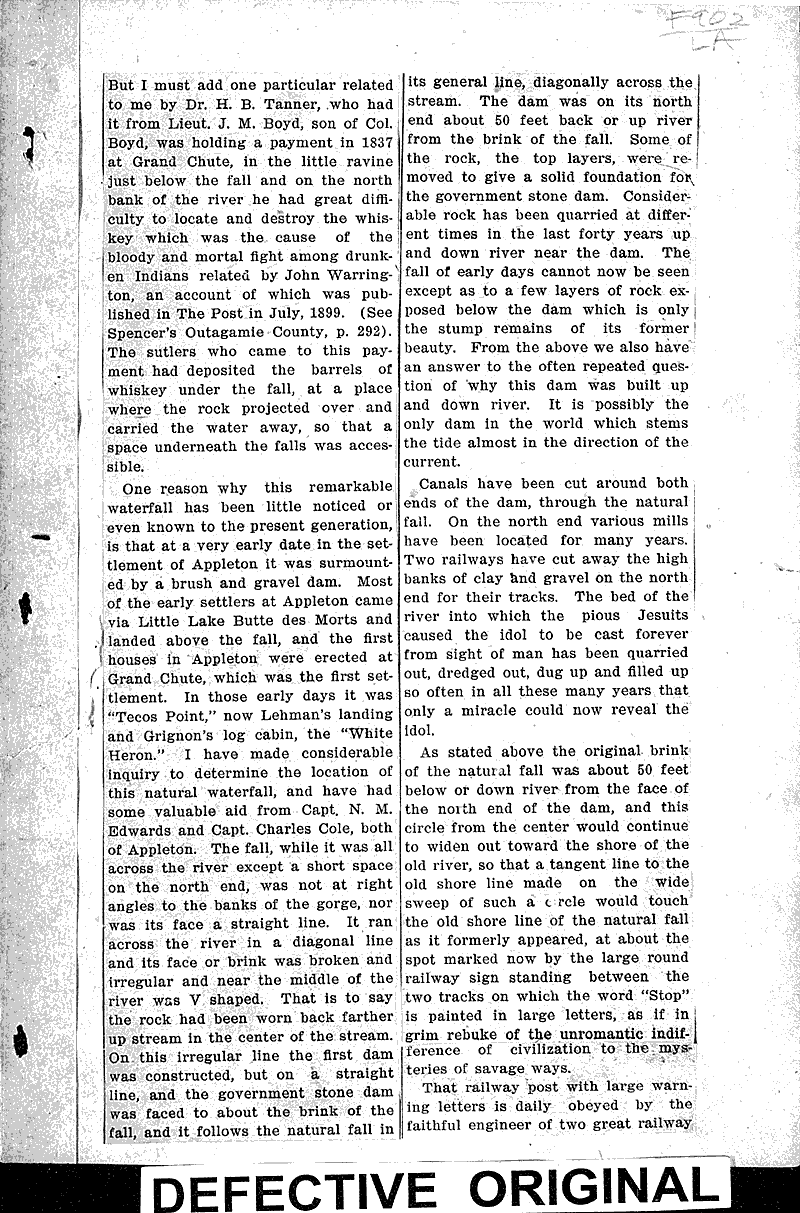  Source: Appleton Post Date: 1902-11-08
