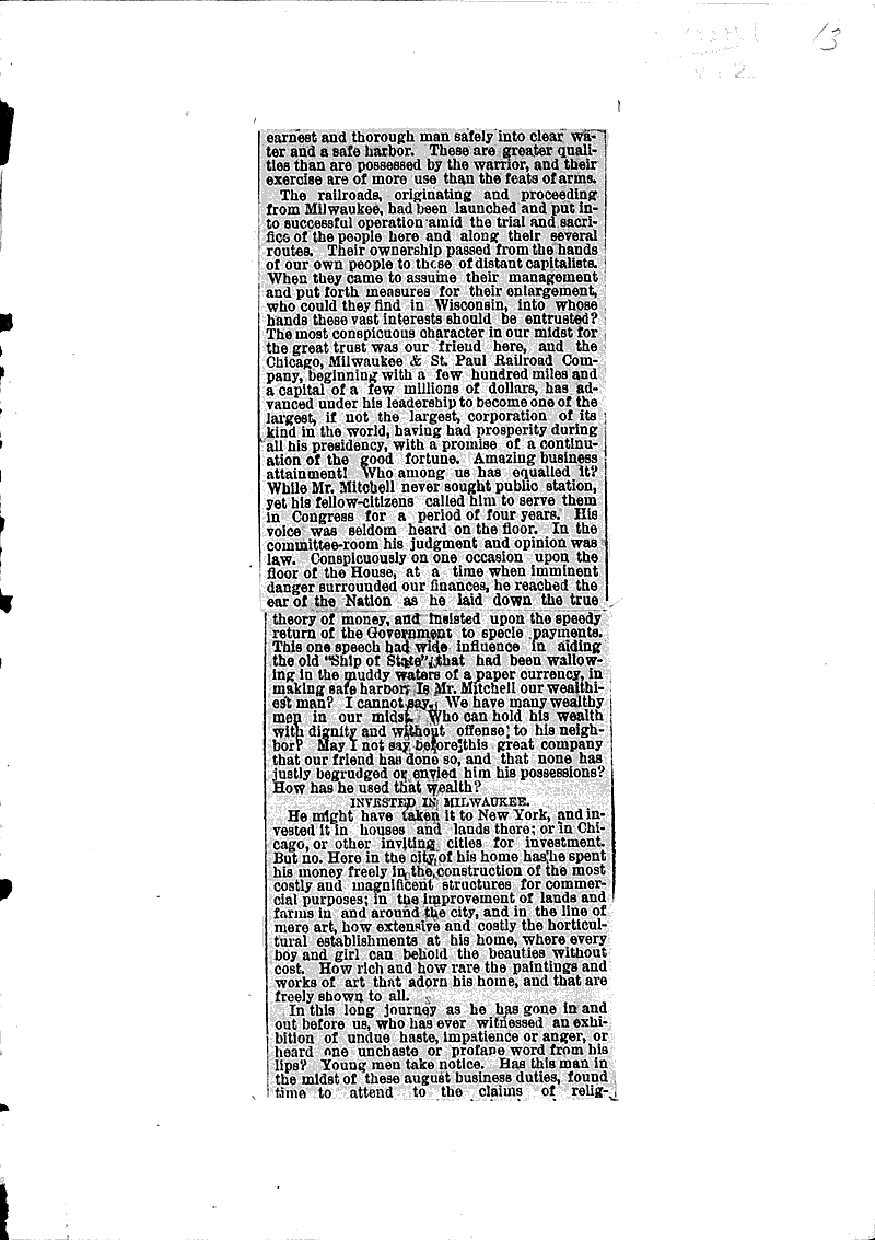  Source: Milwaukee Sentinel Topics: Transportation Date: 1883-10-27