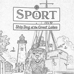 Coloring activity page for the book Sport