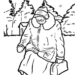 Coloring page activity for Kate Pelham Newcomb book