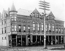 Mt. Horeb Opera Block, a Building.