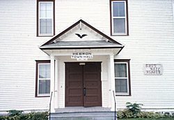 Hebron Town Hall, a Building.