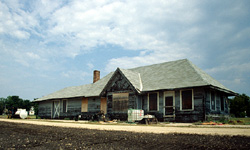 West Bend Chicago and NorthWestern Depot, a Building.