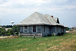 West Bend Chicago and NorthWestern Depot, a Building.