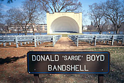 Owen Park Bandshell, a Structure.