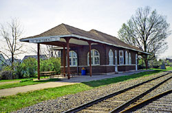 Green Bay and Western Railroad Depot, a Building.