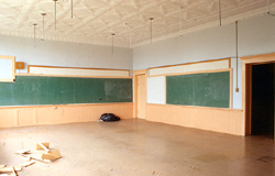 New Glarus Public School and High School, a Building.