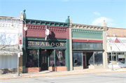 141-145 S KNOWLES AVE, a Commercial Vernacular retail building, built in New Richmond, Wisconsin in 1900.