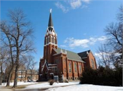 3995 COUNTY HIGHWAY K, a Early Gothic Revival church, built in Stockton, Wisconsin in 1905.