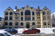 2215 N N Vel R. Phillips Ave (AKA 2215 N 4TH ST), a Romanesque Revival elementary, middle, jr.high, or high, built in Milwaukee, Wisconsin in 1887.