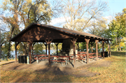 401 N Green Avenue, a Rustic Style pavilion, built in New Richmond, Wisconsin in 1997.