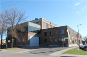 150 W 1ST ST, a Art/Streamline Moderne dairy processing facility, built in New Richmond, Wisconsin in 1944.