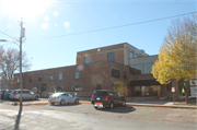 150 W 1ST ST, a Art/Streamline Moderne dairy processing facility, built in New Richmond, Wisconsin in 1944.