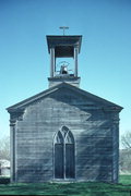 26291 High St, a Greek Revival church, built in New Diggings, Wisconsin in 1844.