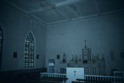 26291 High St, a Greek Revival house of worship, built in New Diggings, Wisconsin in 1844.