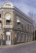 201 W WATER ST, a Italianate bank/financial institution, built in Shullsburg, Wisconsin in 1884.