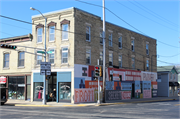 131 N MAIN ST, a Italianate retail building, built in Fort Atkinson, Wisconsin in 1857.