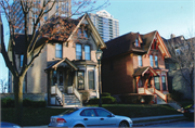 1714-1716 N FARWELL, a Early Gothic Revival house, built in Milwaukee, Wisconsin in 1878.