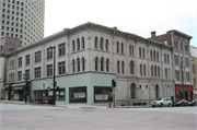 307 E WISCONSIN AVE (AKA 301-315 E WISCONSIN AVE), a Italianate retail building, built in Milwaukee, Wisconsin in 1867.