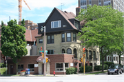 1700-1702 N FARWELL, a Queen Anne house, built in Milwaukee, Wisconsin in 1897.