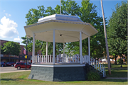 111 S MAIN ST, a Queen Anne bandstand/bandshell, built in Waupaca, Wisconsin in 1898.