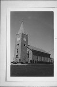 CORNER OF YELLOWSTONE CHURCH RD AND SAINTS RD, a Early Gothic Revival church, built in Argyle, Wisconsin in 1868.