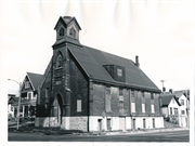 202 W SCOTT ST, a Early Gothic Revival house of worship, built in Milwaukee, Wisconsin in 1882.