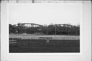 STATE HIGHWAY 81 OVER THE PECATONICA RIVER, a overhead truss bridge, built in Argyle, Wisconsin in 1937.