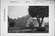 237 E MAIN ST, S SIDE OF MAIN ST, 200' W OF J, a Early Gothic Revival church, built in Benton, Wisconsin in 1854.