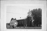 328 West Main Street, a Front Gabled church, built in Benton, Wisconsin in 1864.