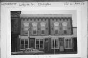 121 W ANN ST, a Italianate retail building, built in Darlington, Wisconsin in 1883.