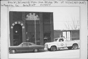 MAIN ST, SW CORNER OF MAIN AND BRIDGE ST (HIGHWAY 11), a Romanesque Revival bank/financial institution, built in Gratiot, Wisconsin in 1900.