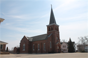 6307 344TH AVE, a Romanesque Revival house of worship, built in Wheatland, Wisconsin in 1907.
