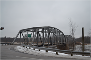 HIGHWAYS 130/133 ACROSS THE WISCONSIN RIVER, a NA (unknown or not a building) overhead truss bridge, built in Clyde, Wisconsin in 1942.