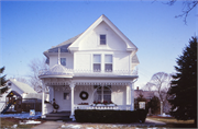 330 S MONROE ST, a Queen Anne house, built in Monticello, Wisconsin in 1904.