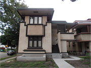 2732-2734 W BURNHAM ST, a Prairie School duplex, built in Milwaukee, Wisconsin in 1915.