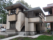 2732-2734 W BURNHAM ST, a Prairie School duplex, built in Milwaukee, Wisconsin in 1915.