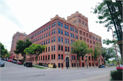 100 E PLEASANT ST (AKA 116 E WALNUT ST OR 1726 N 1ST ST), a Romanesque Revival industrial building, built in Milwaukee, Wisconsin in 1892.