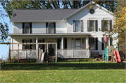 5941 STH 113, a Gabled Ell house, built in Westport, Wisconsin in 1860.