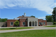 SHERIDAN PARK - 4800 S Lake Dr, a Colonial Revival/Georgian Revival bath house/restroom facility, built in Cudahy, Wisconsin in 1937.