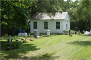 N7372 County Road P, a Greek Revival church, built in Richmond, Wisconsin in 1852.