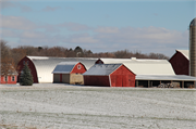 6420 RIVER RD, a Astylistic Utilitarian Building corn crib, built in Windsor, Wisconsin in 1940.