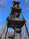 PARK DRIVE, a Rustic Style observation/fire tower, built in Nasewaupee, Wisconsin in 1931.