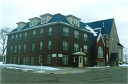 117 ALLEN ST, a Romanesque Revival church, built in Chippewa Falls, Wisconsin in 1894.